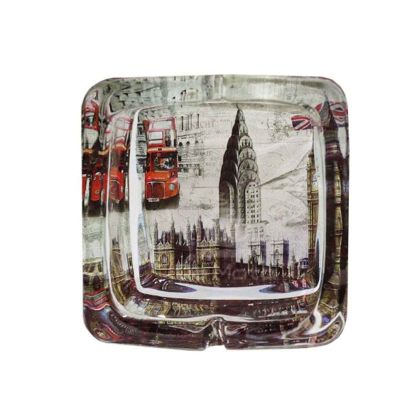 Cinzeiro de Vidro Quadrado Londres