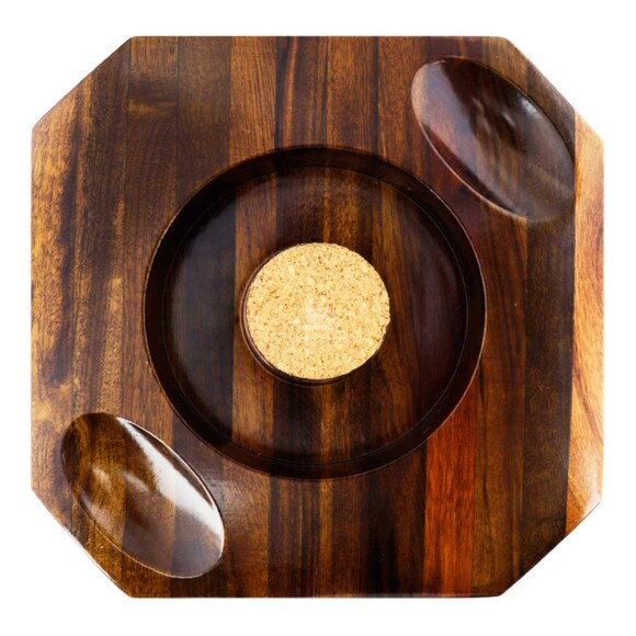 Cinzeiro de Madeira P/ Cachimbos de frente