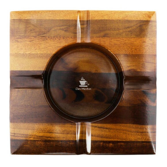 Cinzeiro de Madeira P/ Charutos Grande de frente