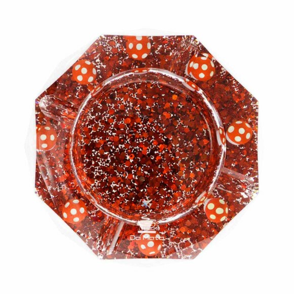 Cinzeiro de Resina Cogumelos Red Shine De frente