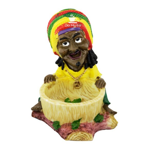 Cinzeiro de Resina Jamaica Reggae de frente