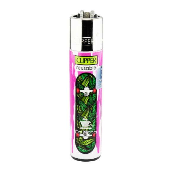 Isqueiro Clipper Weed Boarding de frente