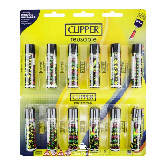 Cartela de Isqueiro Clipper Jamaica Pattern