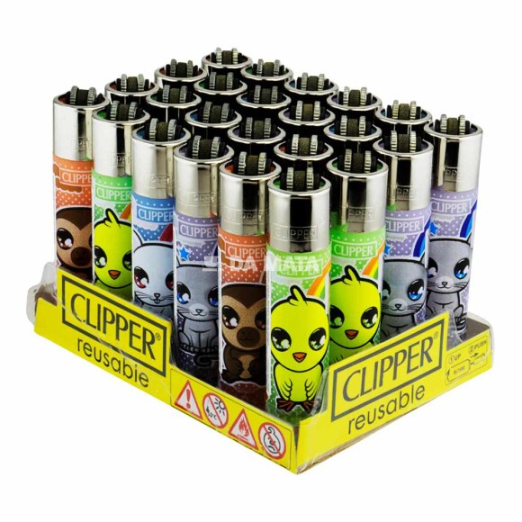 Caixa de Isqueiro Clipper Cute Pets de lado tabacaria da mata