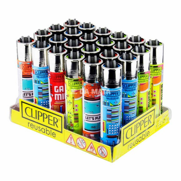 Caixa de Isqueiro Clipper Gamer4life 4 de lado tabacaria da mata