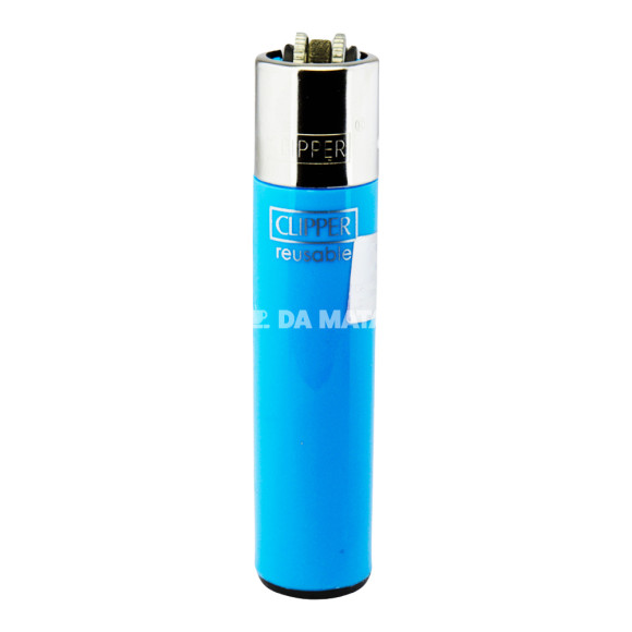 Isqueiro Clipper Solid Branded de frente tabacaria da mata