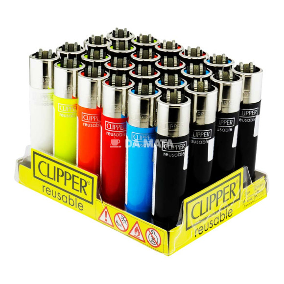 Caixa de Isqueiro Clipper Solid Branded de lado tabacaria da mata