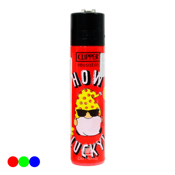 Isqueiro Clipper How Lucky vermelho