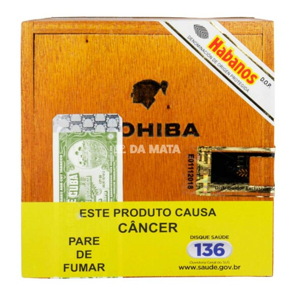 Caixa de Charuto Cohiba Robusto de frente tabacaria da mata