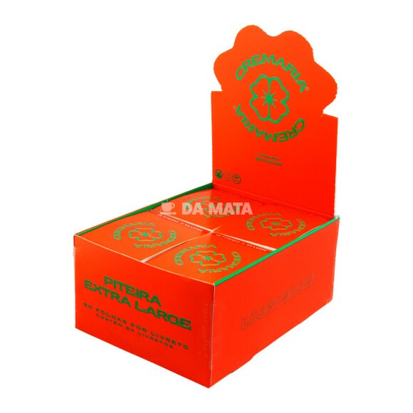 Caixa de Piteira Cremaria Extra Large Vermelho Claro de lado tabacaria da mata