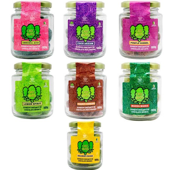 Chocolate Croc Buds, Kit 7 sabores