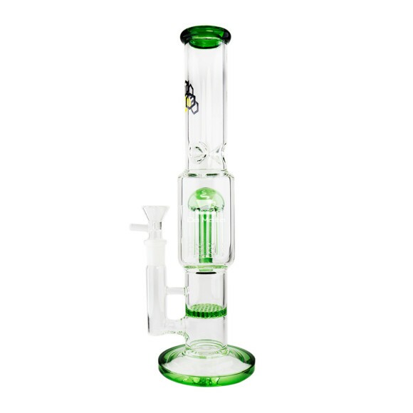 Bong de Vidro Cultura Dab c/ Percolator de lado