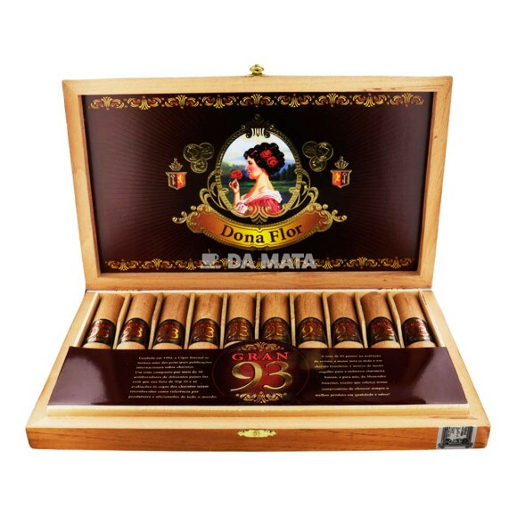 Caixa de Charuto Dona Flor Gran Corona 93 C/10un DE FRENTE TABACARIA DA MATA
