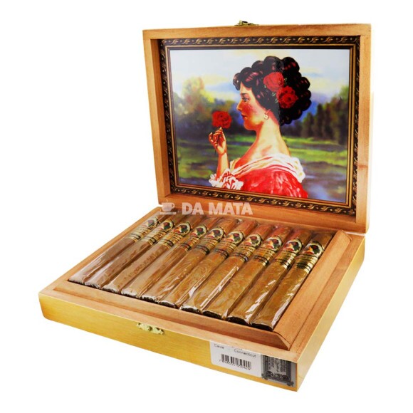 Caixa de Charuto Dona Flor Pirâmide Connecticut de lado tabacaria da mata