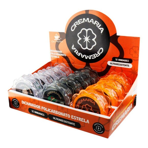 Caixa de Dichavador policarbonato Cremaria Estrela de lado