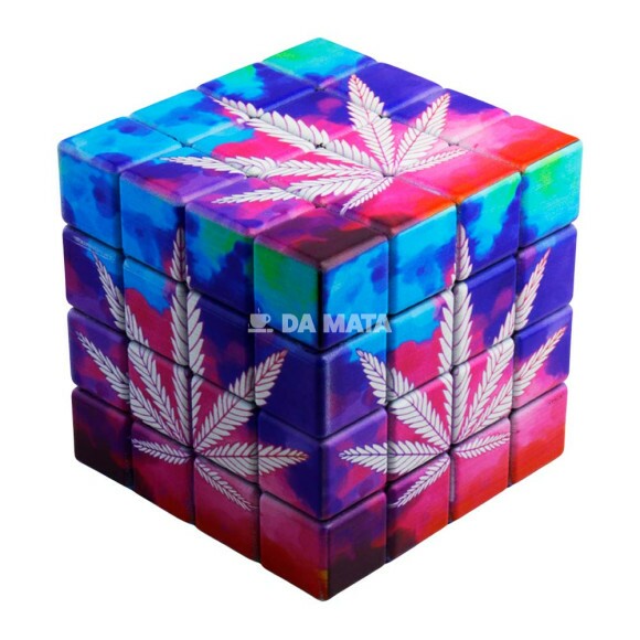 Dichavador Cubo Magico 4 Partes  de frente tabacaria da mata 