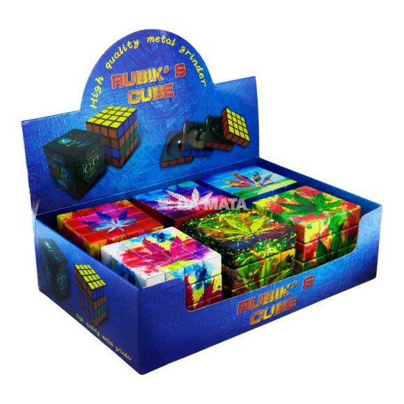 Caixa de Dichavador Cubo Magico C/ 6 unidades de frente tabacaria da mata 