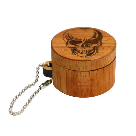 Dichavador Chaveiro Wood Burning Caveira