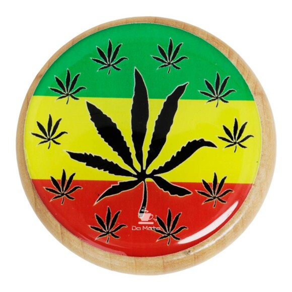 Dichavador de Madeira Dentes de Metal de frente