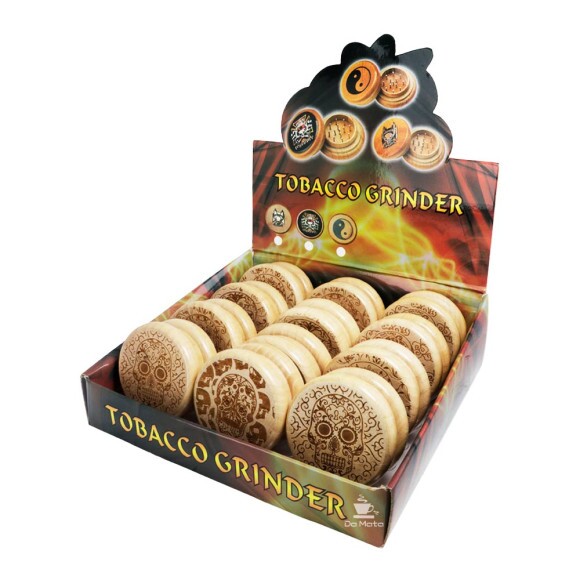 Caixa de Dichavador de Madeira Skull