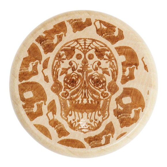 Dichavador de Madeira Caveira Los Muertos de frente