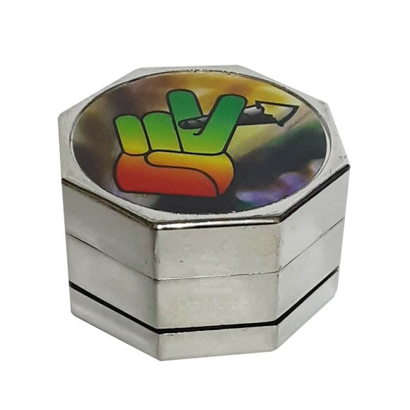 Dichavador de Metal Octagonal Smoke