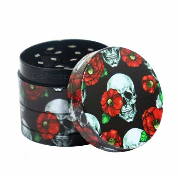 Dichavador de Metal 4 Partes Red Roses