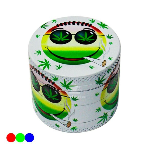 Dichavador Hall Of Weed Pequeno verde e amarelo