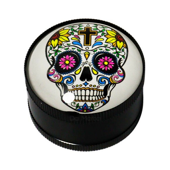Dichavador de Metal 3 Partes Mexican Skull
