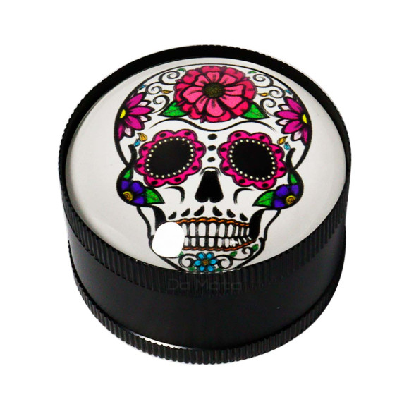 Dichavador de Metal 3 Partes Flower Skull