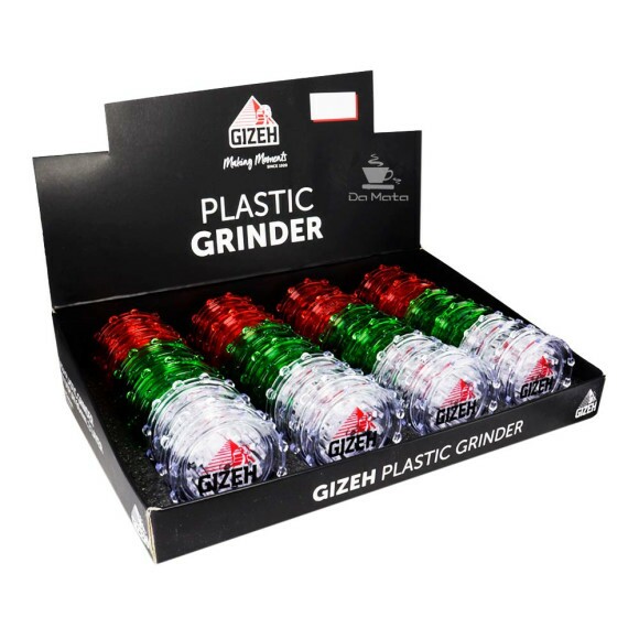 Caixa de Dichavador Gizeh Plástico Mix 60mm