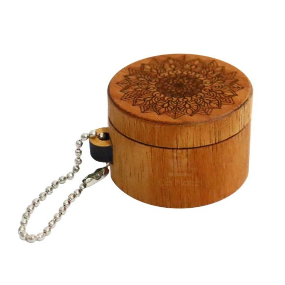 Dichavador Chaveiro Wood Burning Mandala