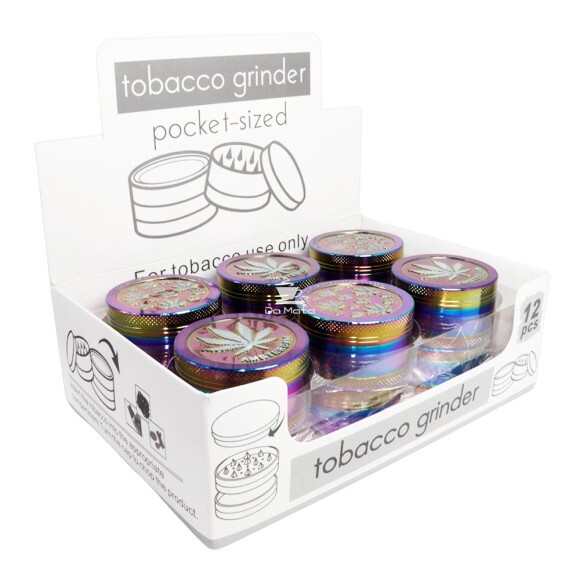 Caixa de Dichavador de Metal Amsterdam Rainbow