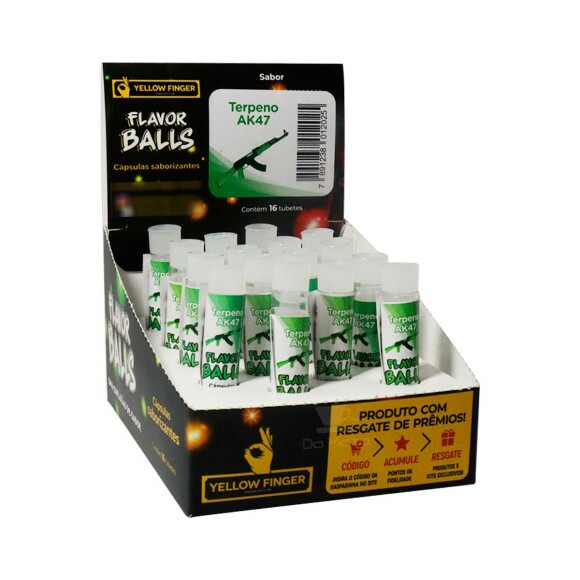 Caixa de Cápsula Saborizante Yellow Finger AK47 16un.