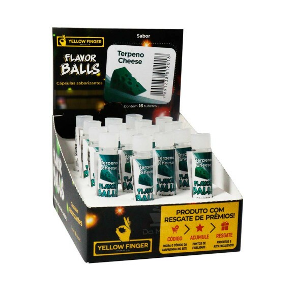 Caixa de Cápsula Saborizante Yellow Finger Terpeno Cheese 16un.