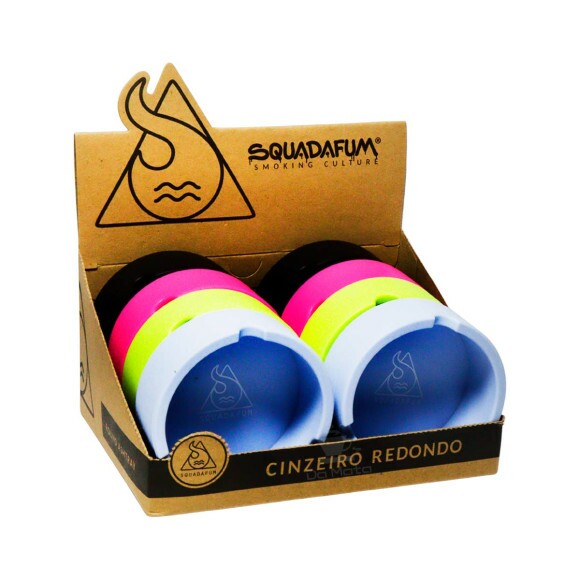 Display de Cinzeiro de Silicone Squadafum Redondo