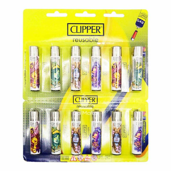 Cartela do Isqueiro Clipper Goddesses 12un.