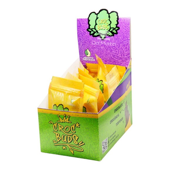 Display do Chocolate Croc Buds Orange Crush