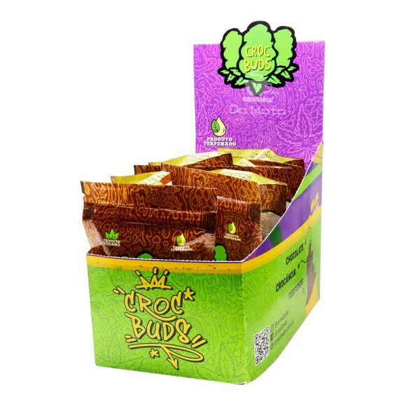 Display do Chocolate Croc Buds Peanut Cookies 