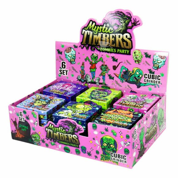 Caixa de Dichavador Plástico Cubo Mágico Zumbi 4 Partes