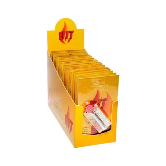 Caixa de pedra e pavio para isqueiro HIT