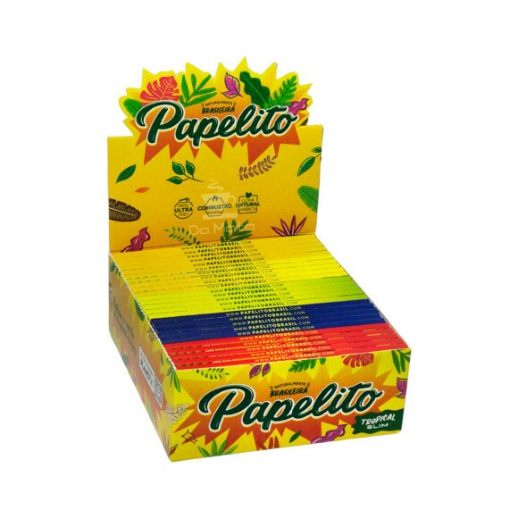 Caixa de Seda Papelito Tropical King Size Slim