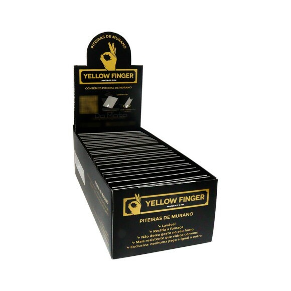 Caixa de Piteira de Murano Yellow Finger 