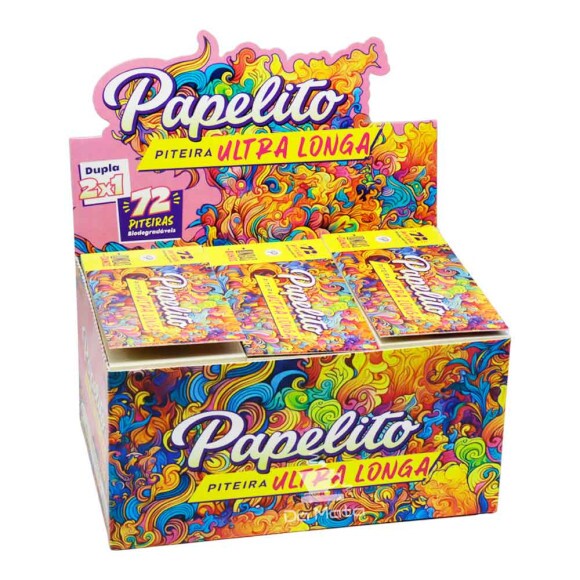 Caixa de Piteira Papelito Ultra Longa