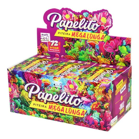Caixa de Piteira Papelito Biodegradável Mega Longa