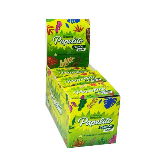 Caixa de Piteira Papelito Tropical Biodegradável Large 
