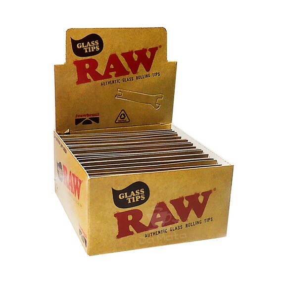 Caixa de Piteira de Vidro Achatada Raw