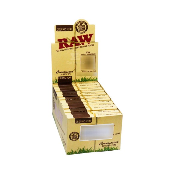 Caixa de Seda com Piteira Raw Cannoisseur