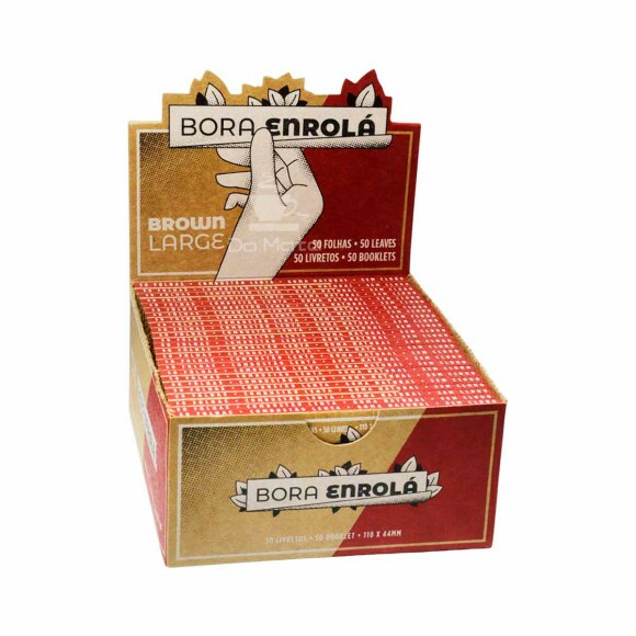 Caixa de Seda Bora Enrolá Brown Large