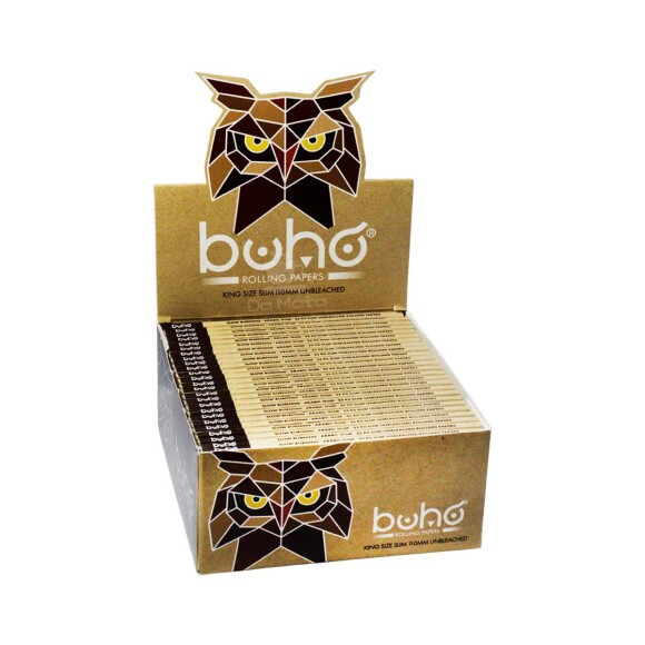Caixa de Seda Buho King Size 110mm Unbleached